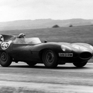 Reims Bueb Jaguar D type in action image