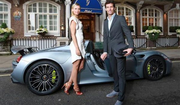 SharapovaarrivesinaPorscheatthePre Wimbledonparty