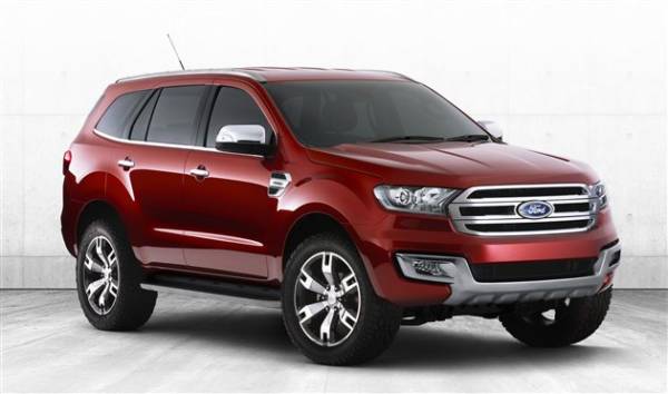 Ford Everest Left Front Three Quarter concept image