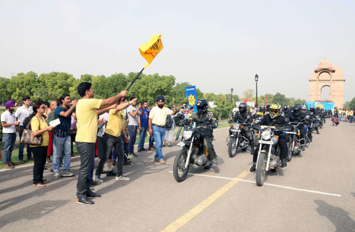 Royal Enfield Himalayan Odyssey  Flag off image