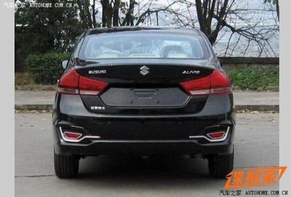 Spied-Maruti-Ciaz-Suzuki-Alivio-China-rear