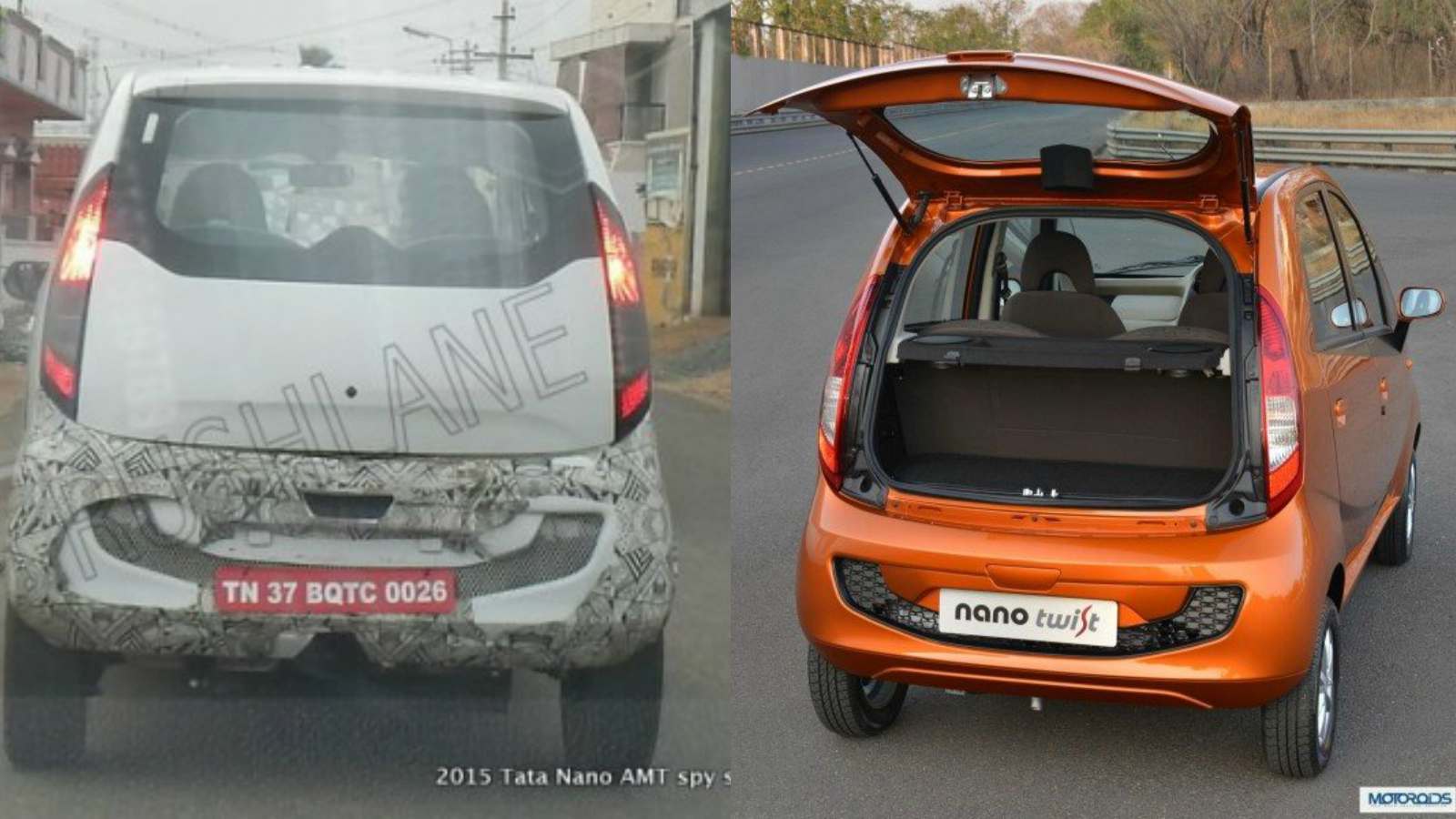 SPIED : Tata Nano Twist Active With an Openable Boot