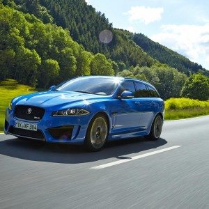 XFR S on road in action image