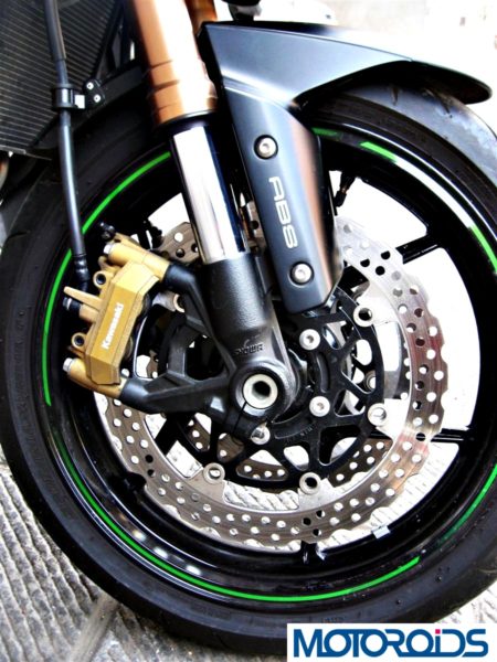 2014 Kawasaki Z1000 front brakes