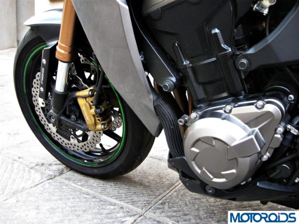 2014 Kawasaki Z1000 left engine cover