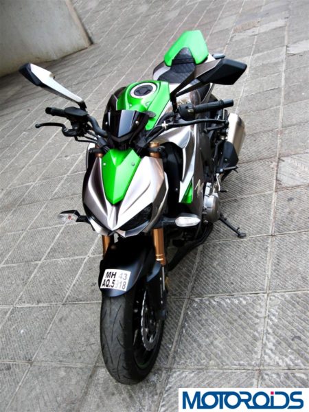 2014 Kawasaki Z1000 top view