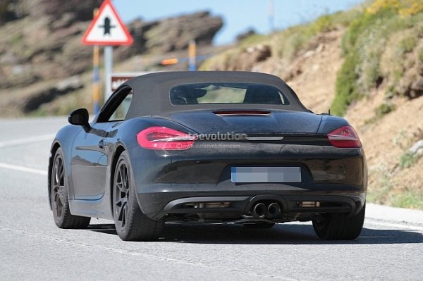 2016 Porsche Boxster Facelift Spied Rear