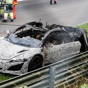 Acura NSX Prototype Catches Fire at the Nürburgring