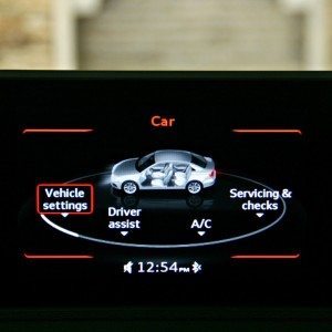 Audi A MMI screen