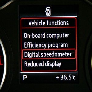 Audi A MMI screen