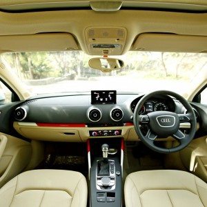 Audi A review beige interior