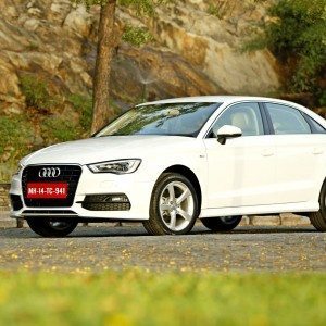 Audi A sedan India white