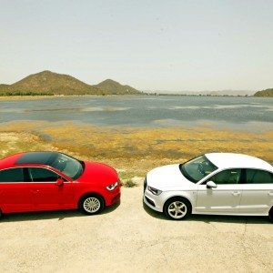 Audi A sedan India white