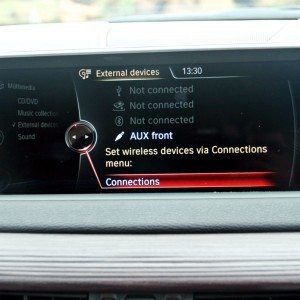 BMW X  iDrive menus