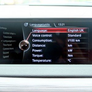 BMW X  iDrive menus