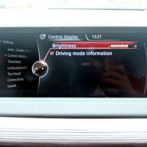 BMW X  iDrive menus