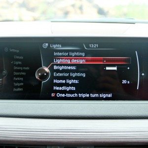 BMW X  iDrive menus