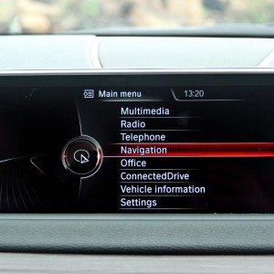 BMW X  iDrive menus