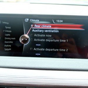 BMW X  iDrive menus