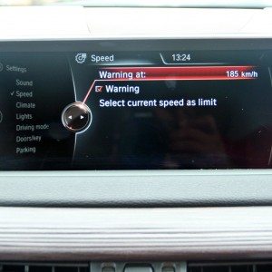 BMW X  iDrive menus