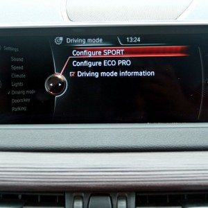 BMW X  iDrive menus