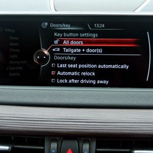 BMW X  iDrive menus