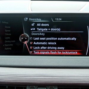 BMW X  iDrive menus