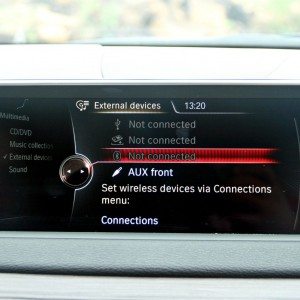 BMW X  iDrive menus