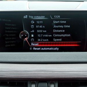 BMW X  iDrive menus