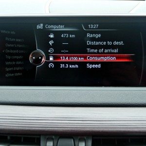 BMW X  iDrive menus