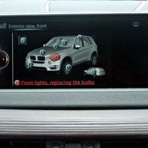 BMW X  iDrive menus