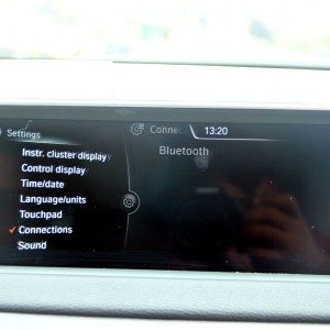 BMW X  iDrive menus