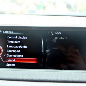 BMW X  iDrive menus