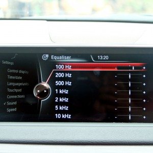 BMW X  iDrive menus