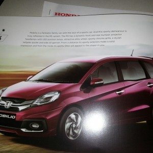 Honda MObilio Launch brochure