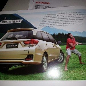 Honda MObilio Launch brochure