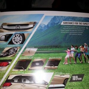 Honda MObilio Launch brochure