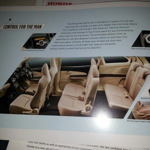 Honda MObilio Launch brochure