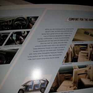 Honda MObilio Launch brochure