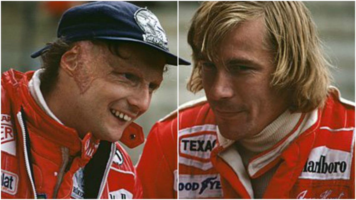 Hunt and Niki Lauda