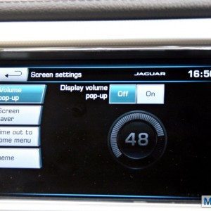 Jaguar XF touchscreen