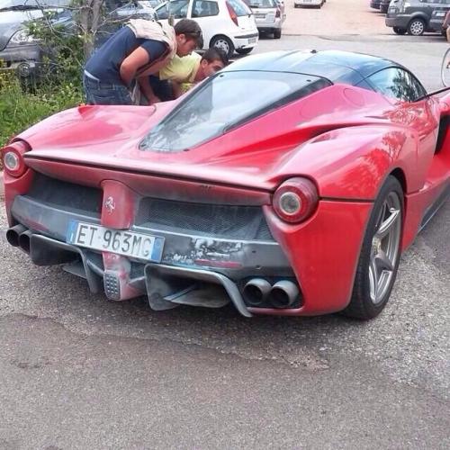 LaFerrari with burn marks image