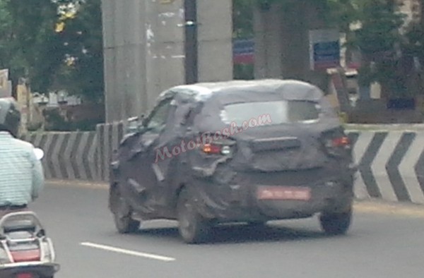 Mahindra S101 Spied in Motion Rear