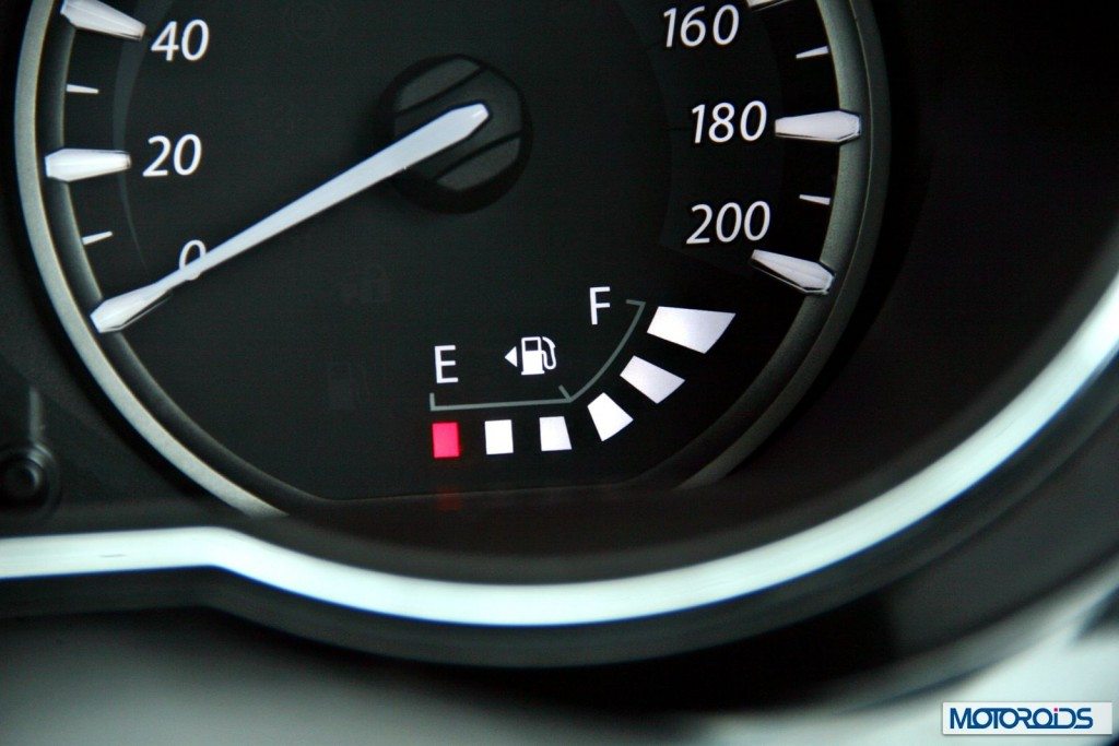 Tata Zest 1.2 revotron petrol fuel gauge