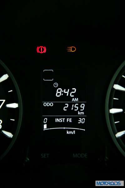 Tata Zest 1.2 revotron petrol instruments (4)