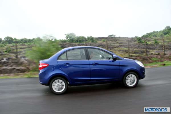 Tata Zest 1.2 revotron petrol side action (4)