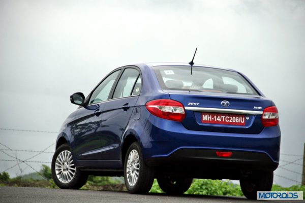 Tata Zest rear shot (4)