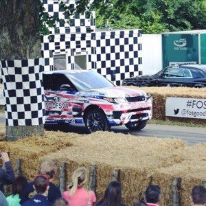 upcoming land rover range rover svr prototype  goodwood festival of speed