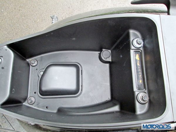 2014 TVS Wego 110 underseat storage (1)