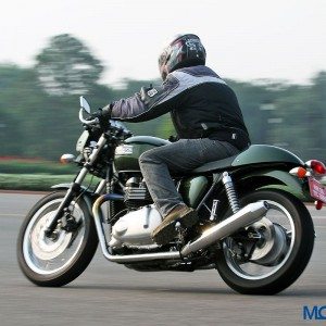 Triumph Thruxton in action